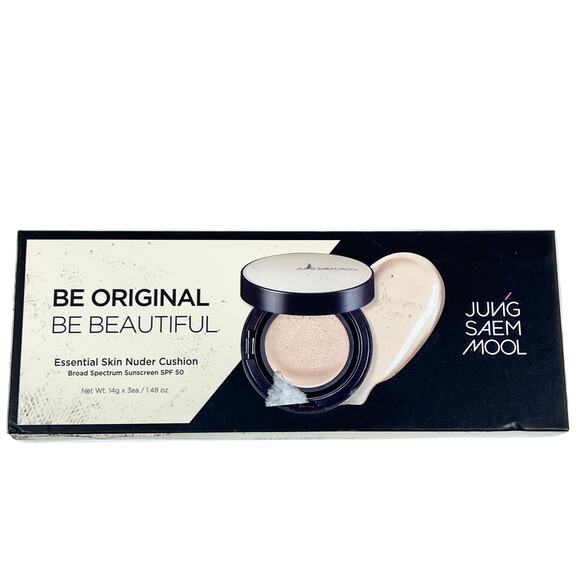 Jung Saem Mool Essential Skin Nuder Cushion 14g + (2) Refills #21 Medium EXP2027 - Picture 2 of 12